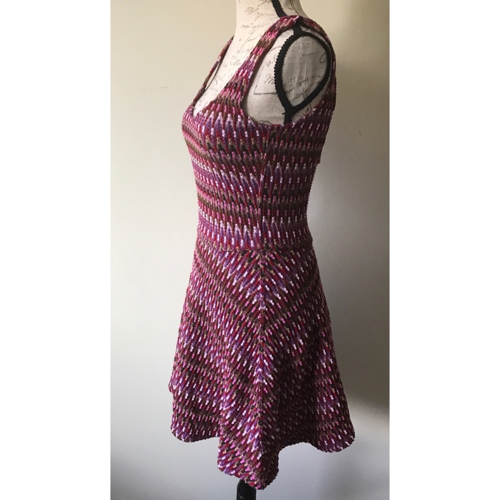 {Lovers + Friends} Chevron Knit Skater Mini Dress - Picture 2 of 5